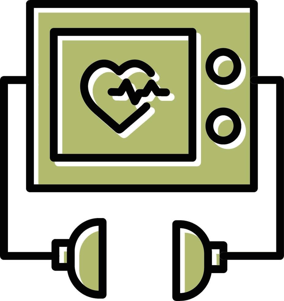 defibrillator vektor ikon