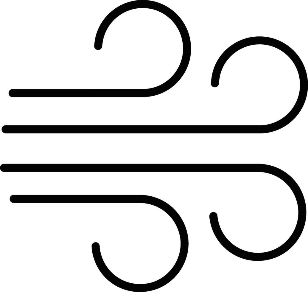 Windzeichen-Vektorsymbol vektor