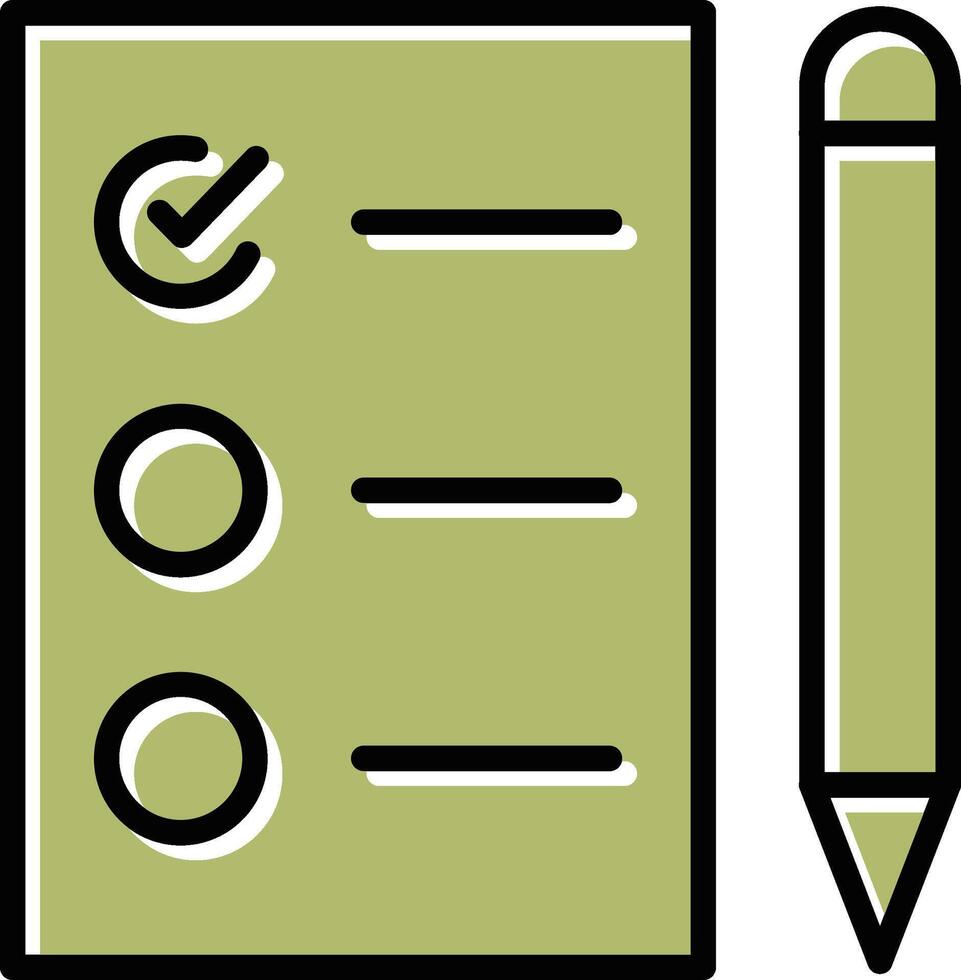 Vektorsymbol für die Aufgabenliste vektor