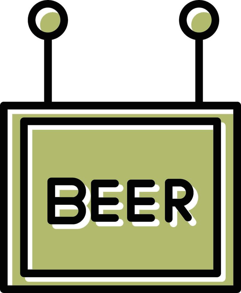 Bier-Zeichen-Vektor-Symbol vektor