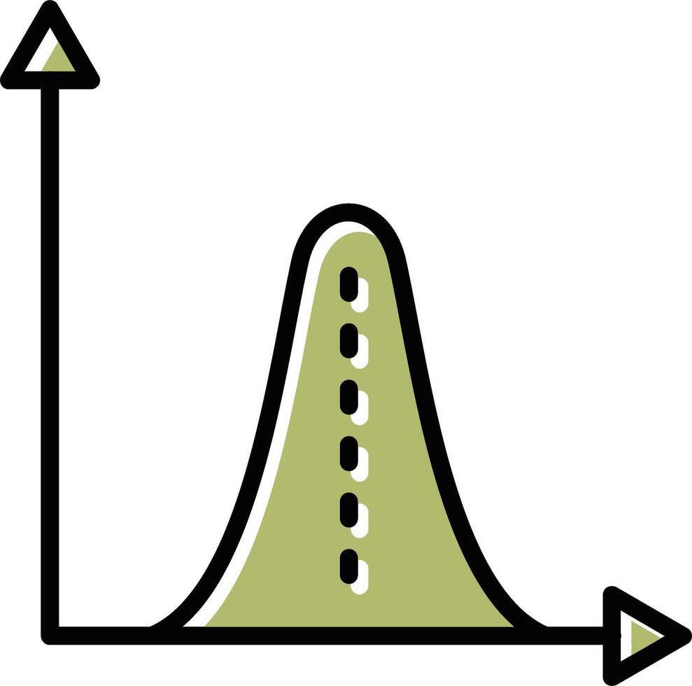 Histogramm-Vektorsymbol vektor