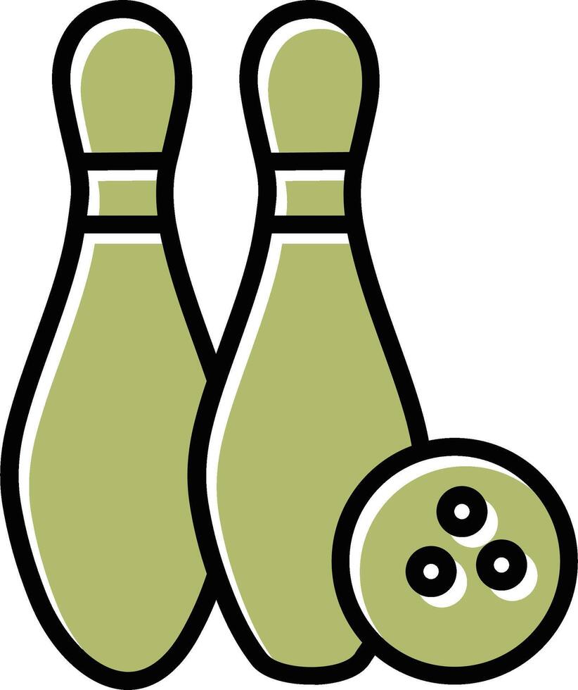 Bowling-Vektor-Symbol vektor