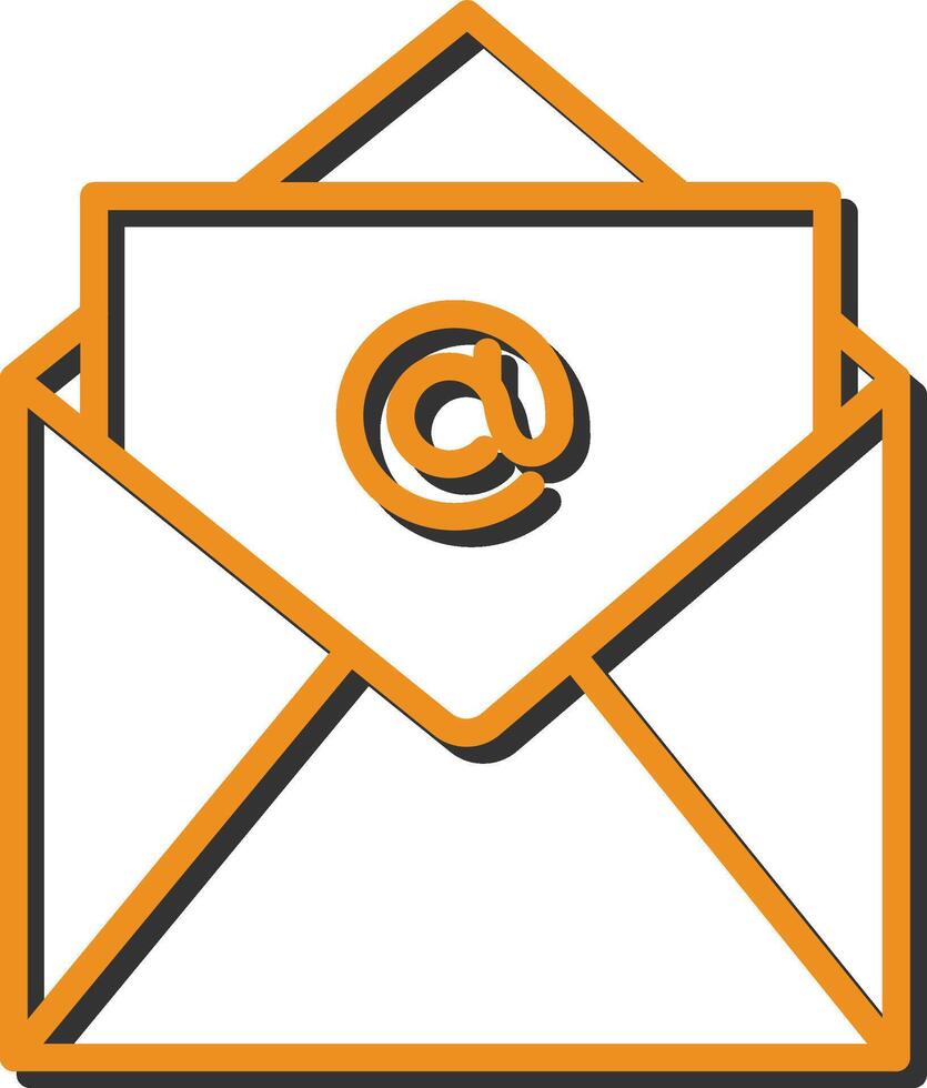 e-postmeddelanden vektor ikon
