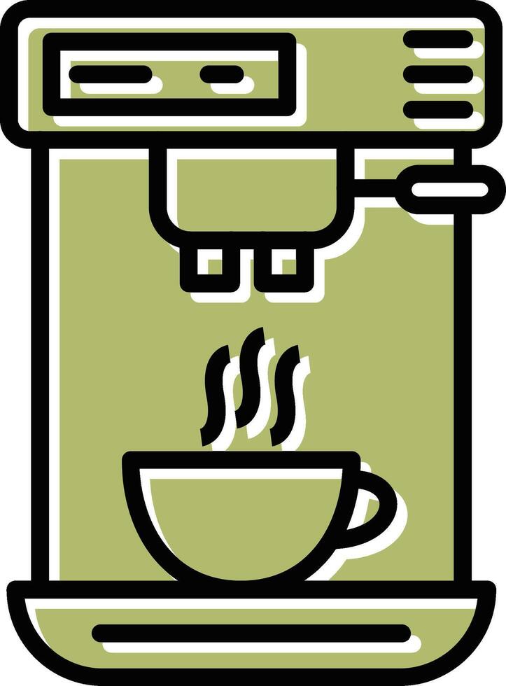 Kaffee Maschine ich Vektor Symbol