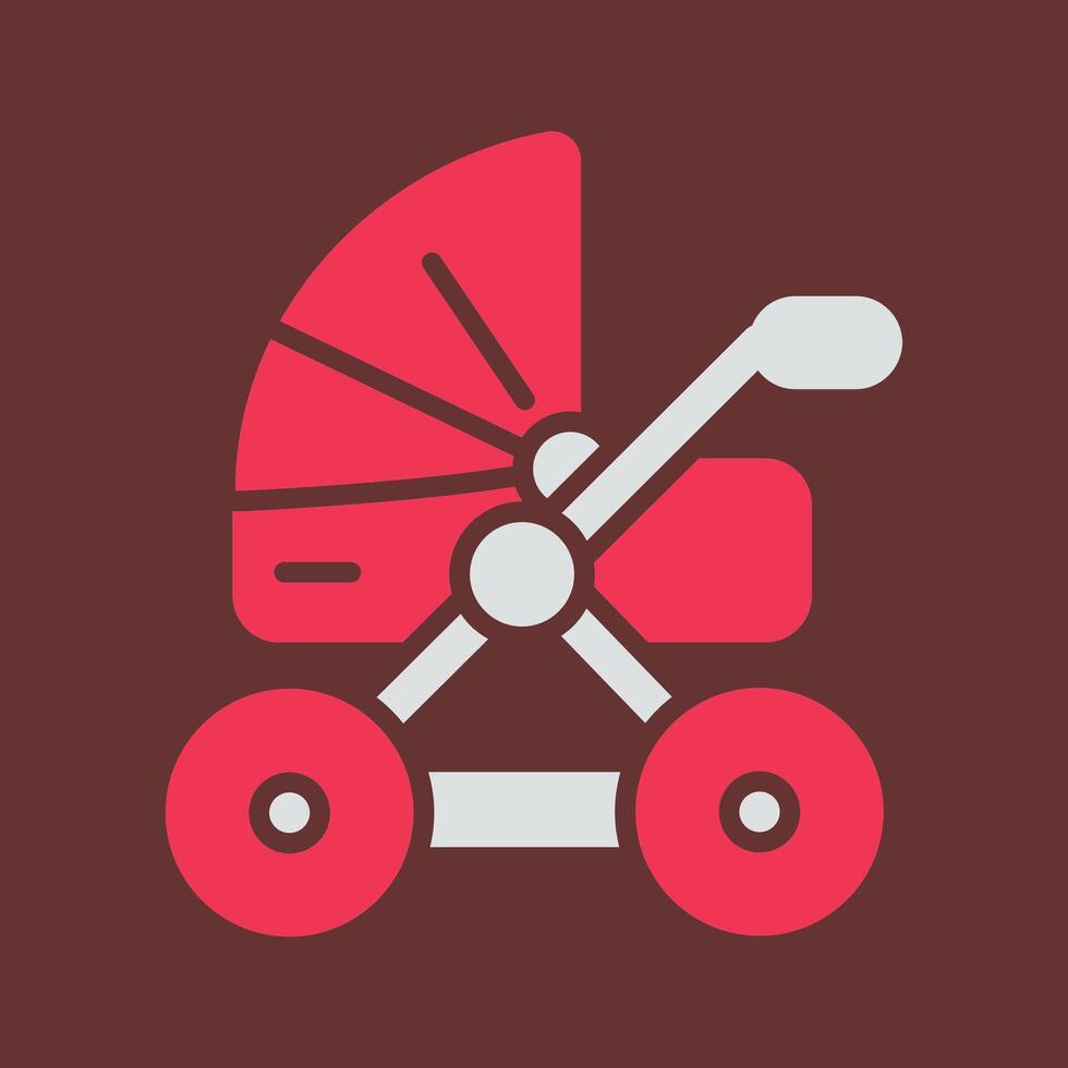 Kinderwagen-Vektor-Symbol vektor