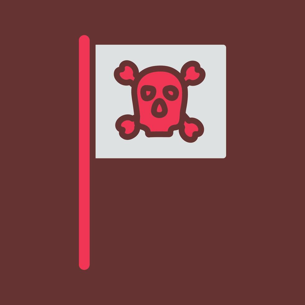 pirat flagga jag vektor ikon