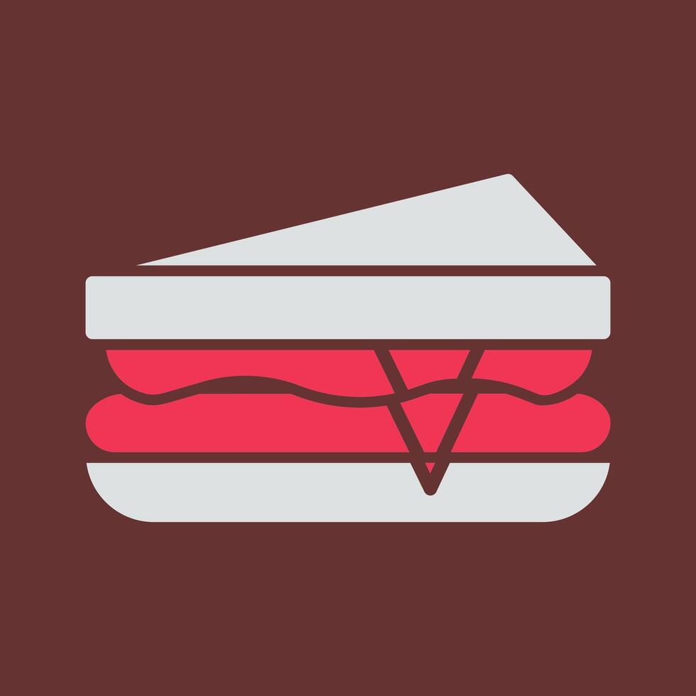 Sandwich-Vektor-Symbol vektor