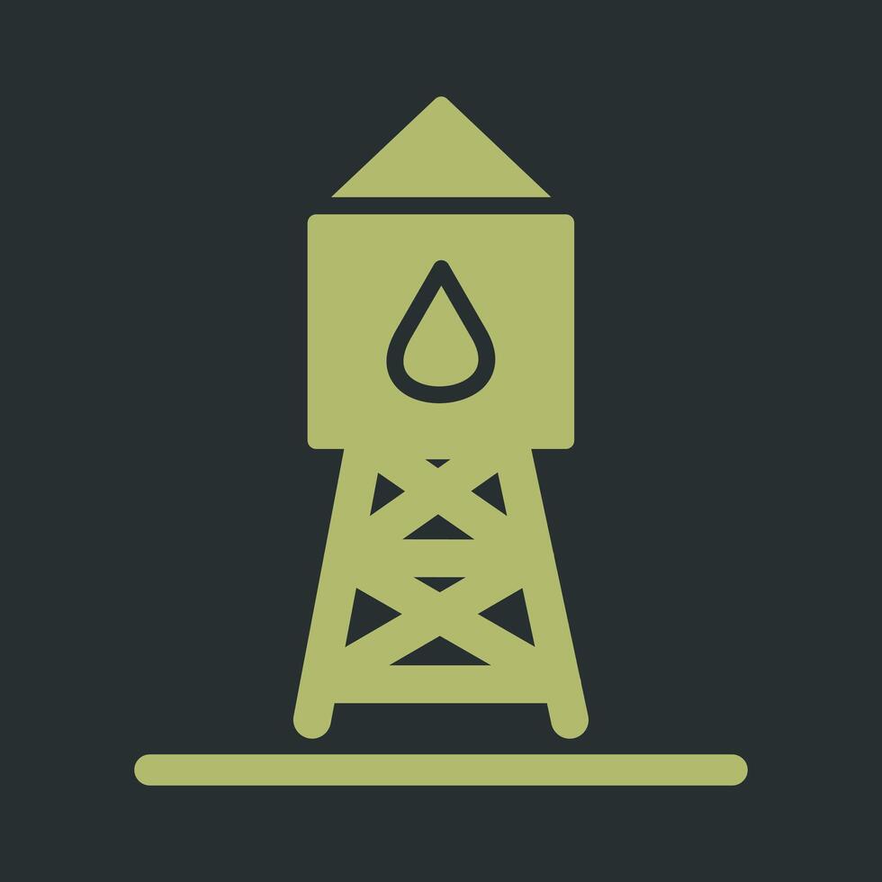Wasserturm-Vektorsymbol vektor