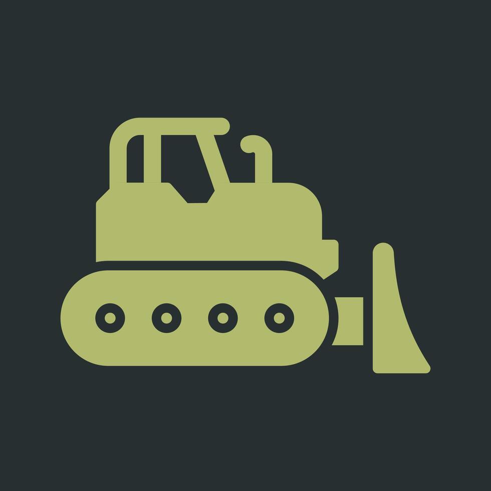bulldozer vektor ikon