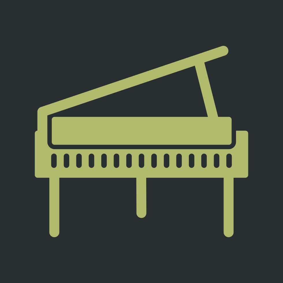 stor piano vektor ikon