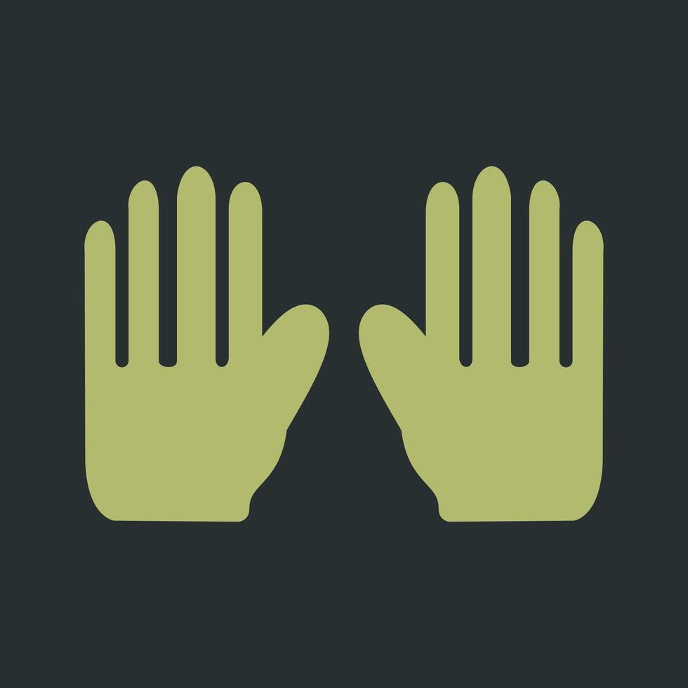 trädgårdsarbete handskar vektor ikon
