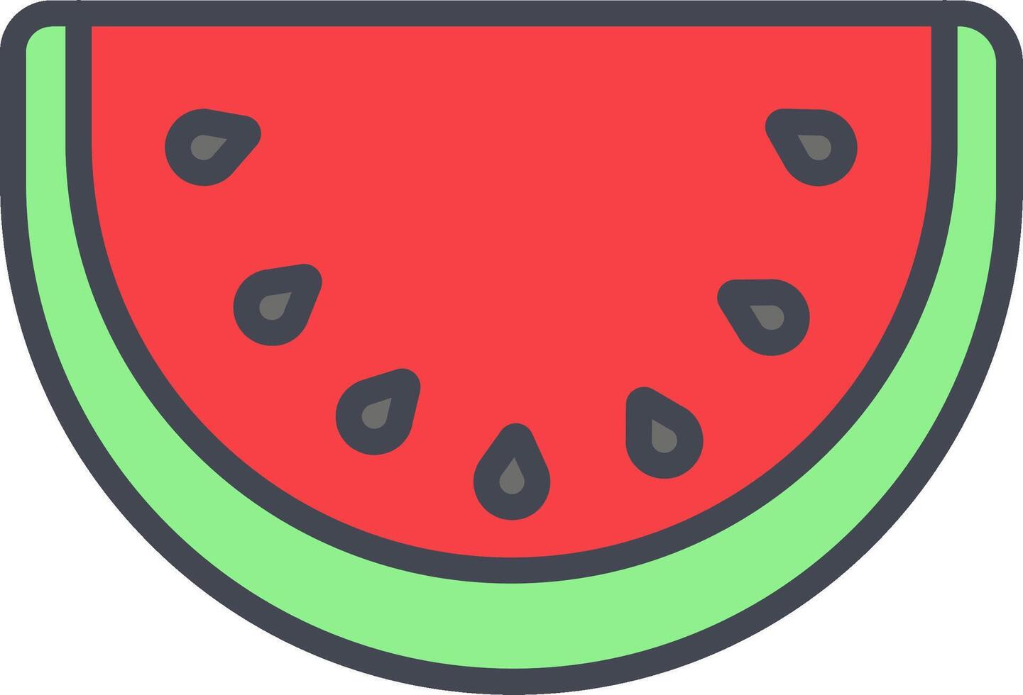 Wassermelonenvektorikone vektor