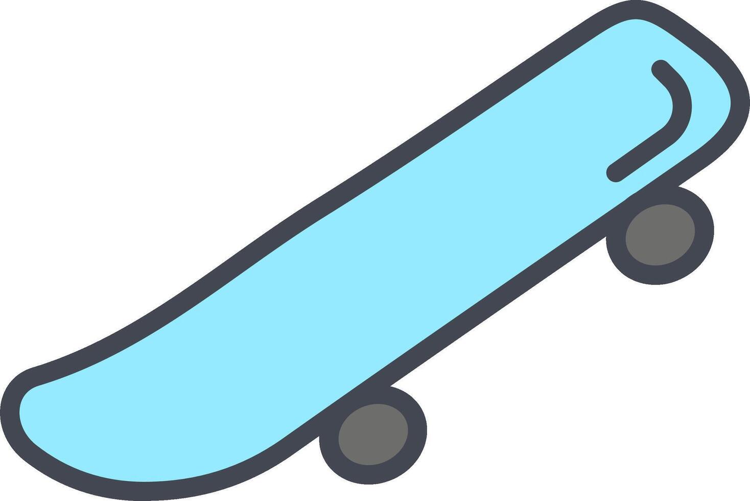 Skateboard-Vektor-Symbol vektor