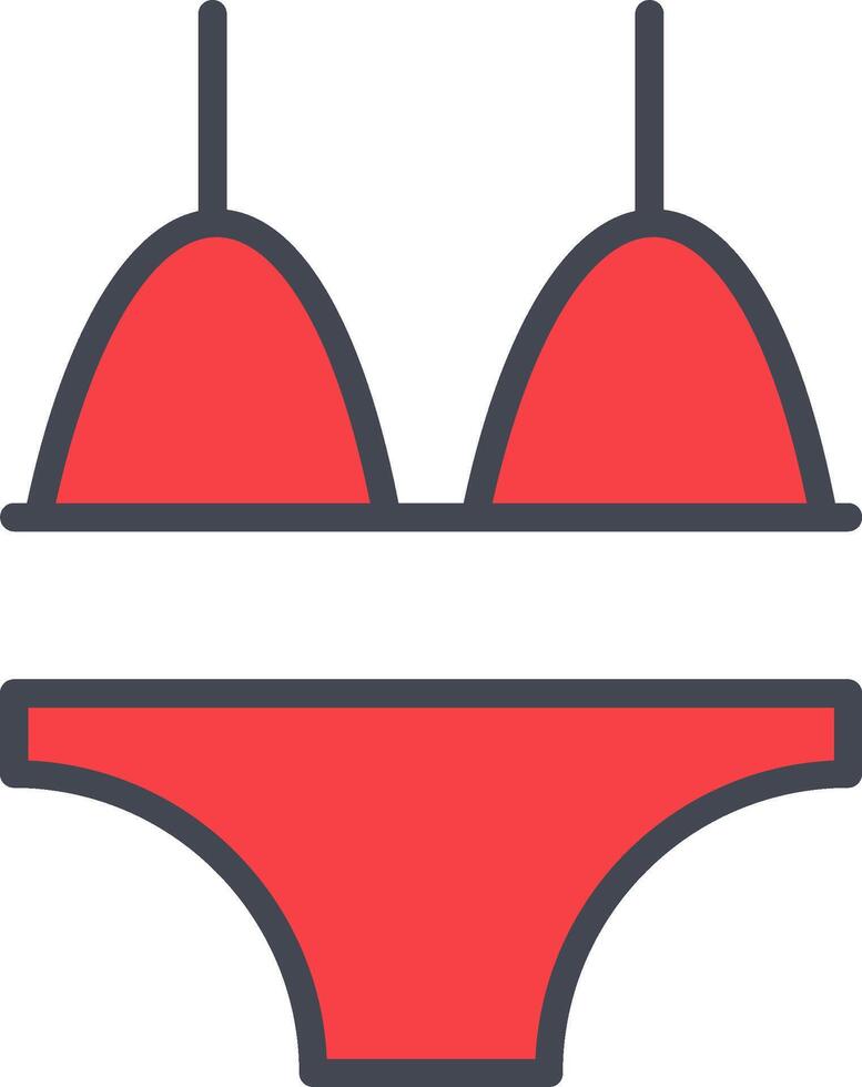 bikini vektor ikon