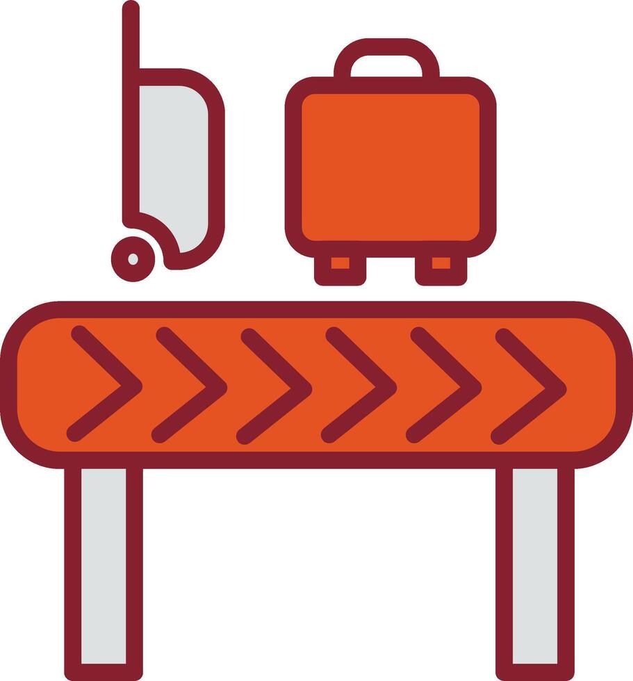 Gepäckkarussell-Vektorsymbol vektor