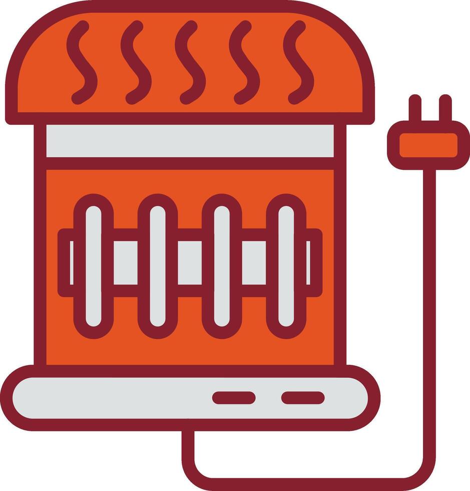 Vektorsymbol für elektrische Heizung vektor