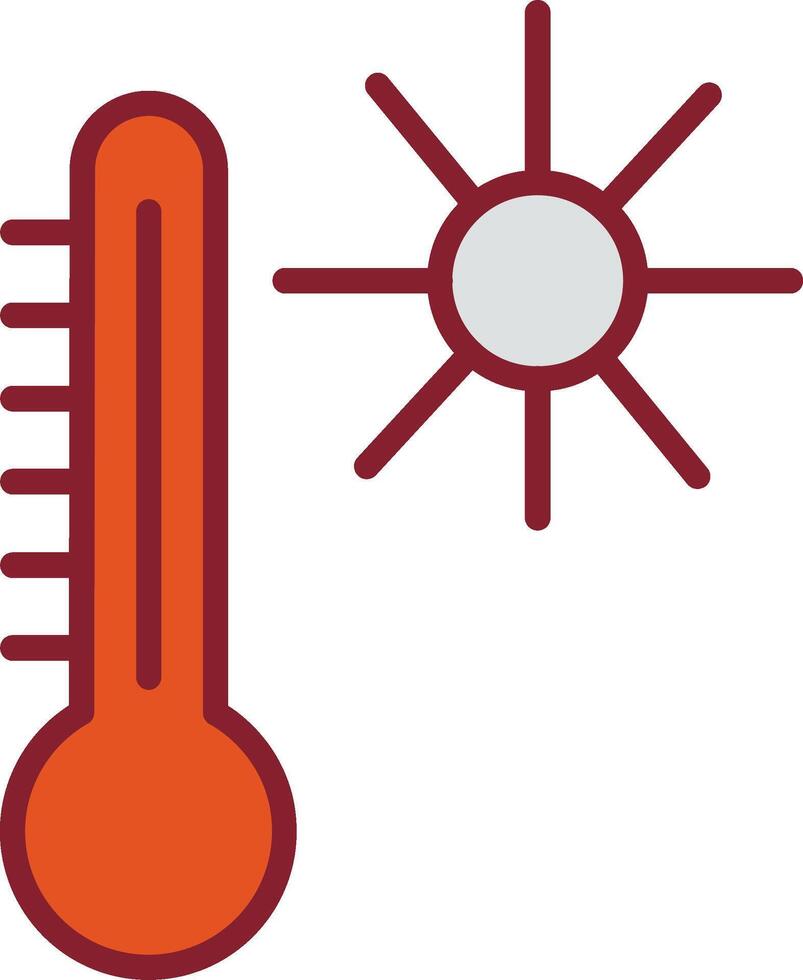 Symbol für Temperaturvektor vektor