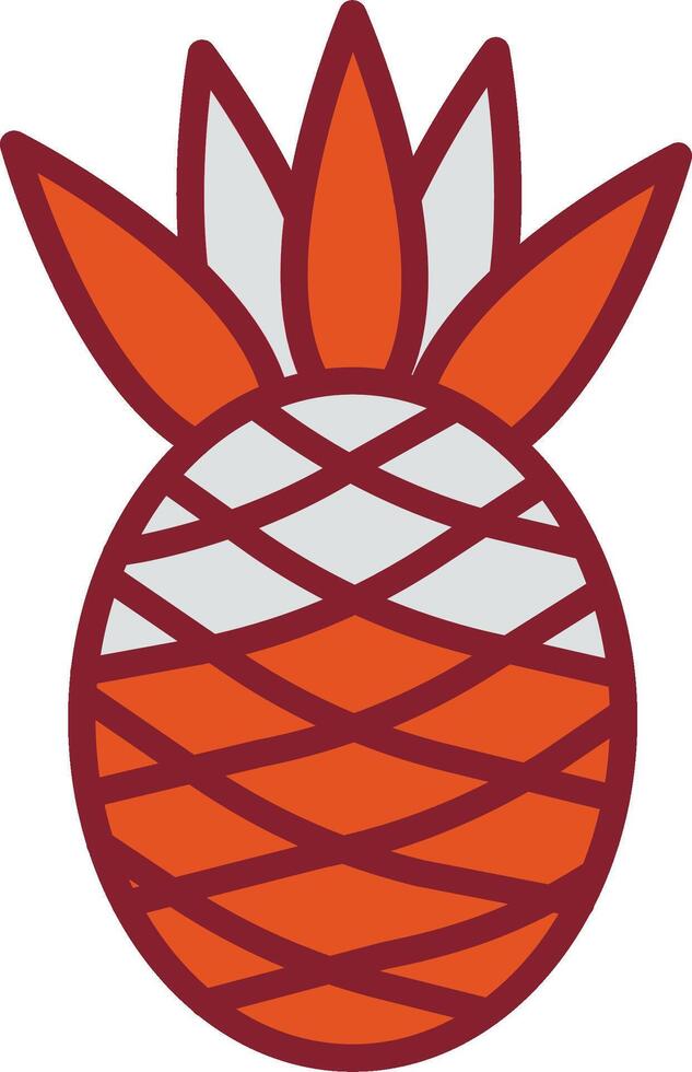 Ananas-Vektor-Symbol vektor