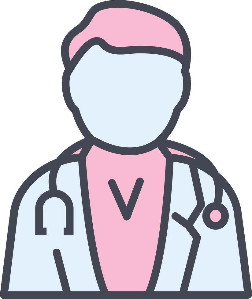 männlich Arzt Vektor Symbol