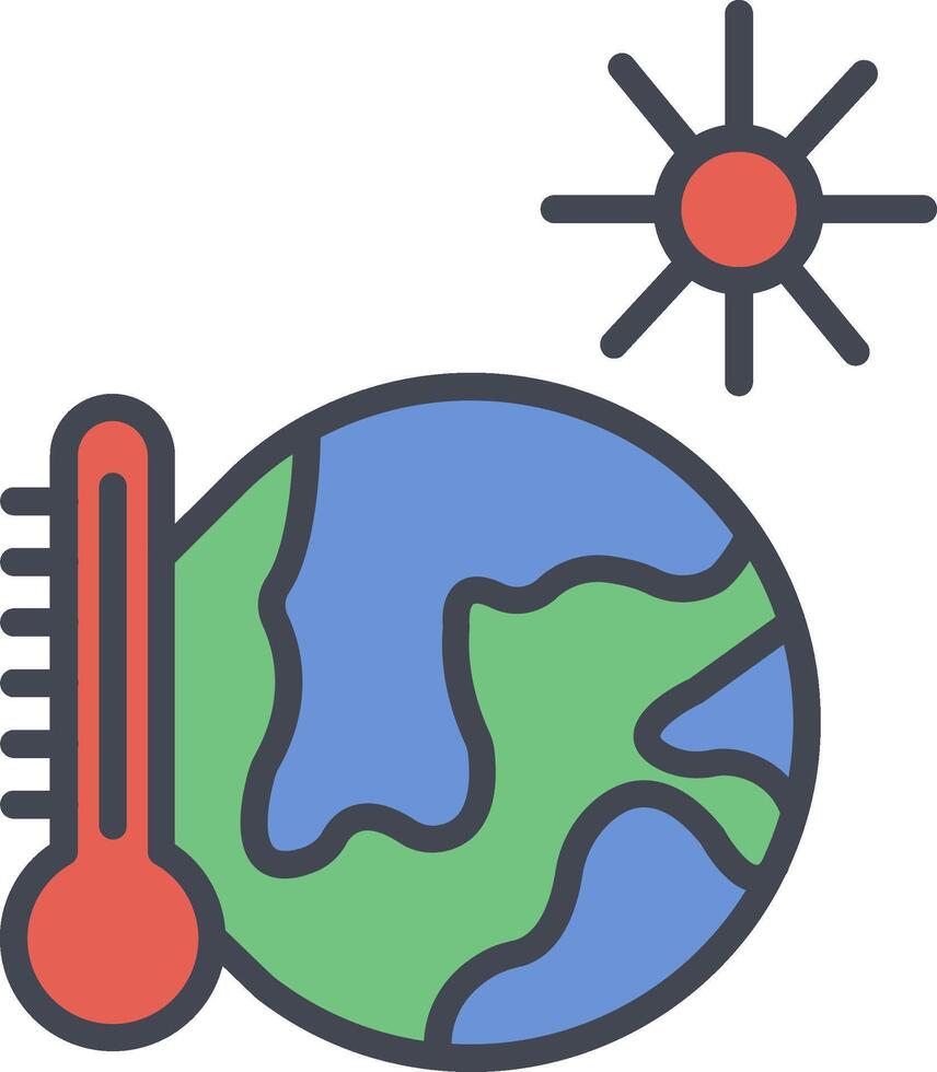 Symbol für Temperaturvektor vektor