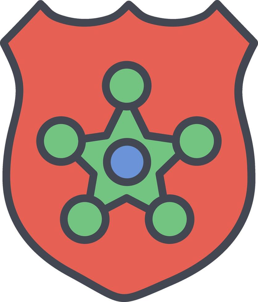 Polizei Abzeichen ii Vektor Symbol