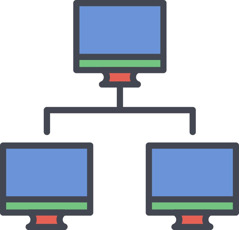 Vektorsymbol für Computernetzwerke vektor