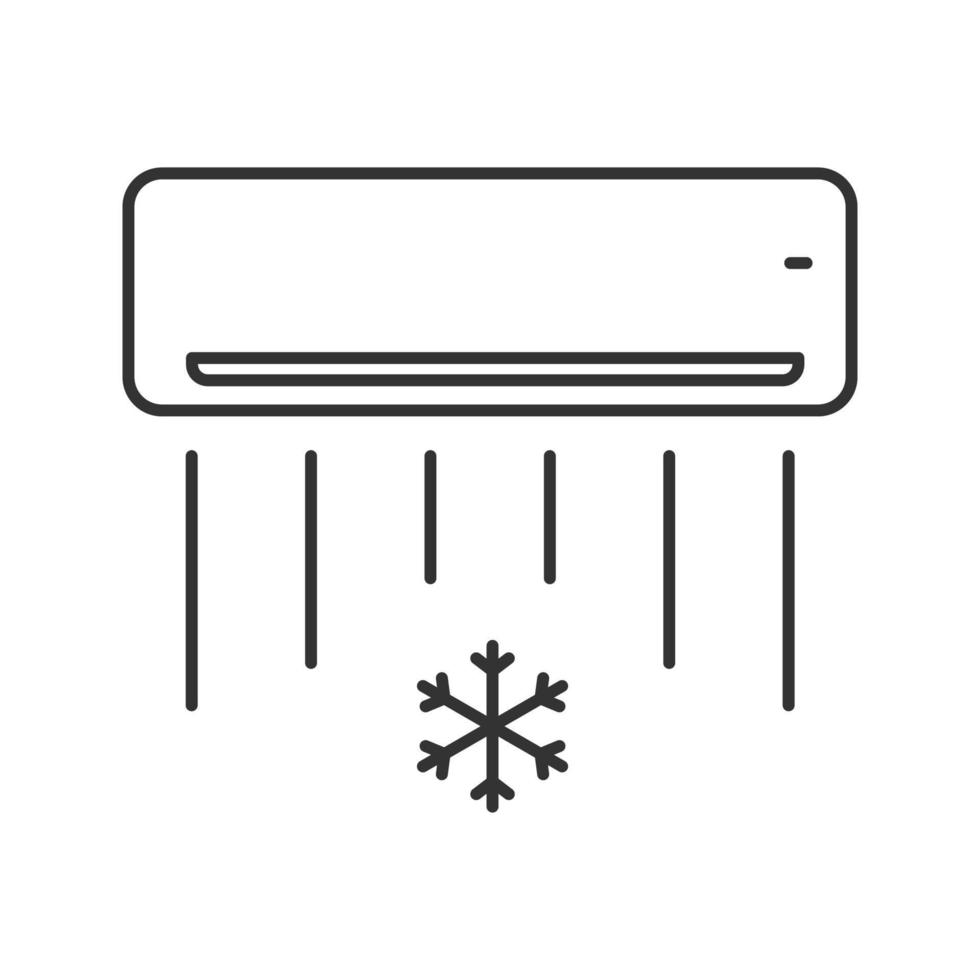 luftkonditionering linjär ikon. tunn linje illustration. kontur symbol. vektor isolerade konturritning