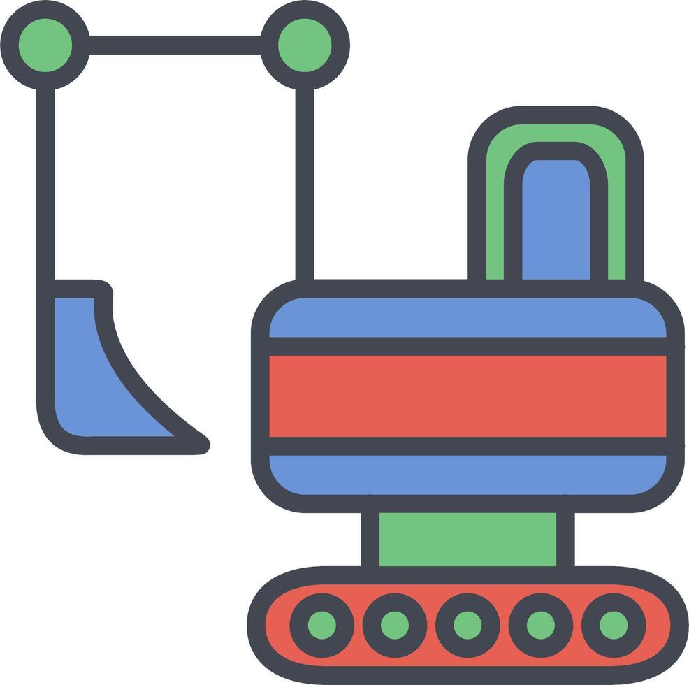 Vektorsymbol für schwere Maschinen vektor