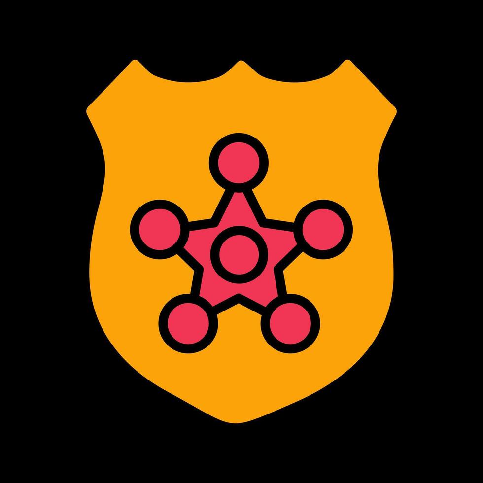 Polizei Abzeichen ii Vektor Symbol