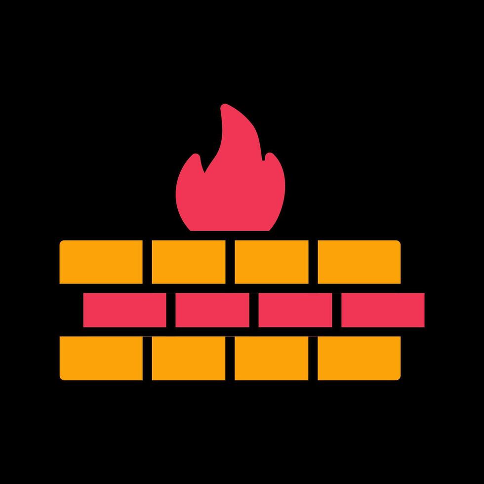 Firewall-Vektor-Symbol vektor