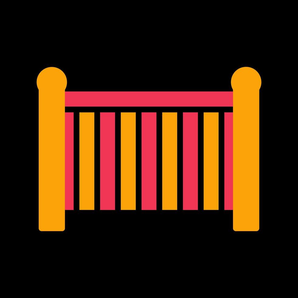 Babybett-Vektor-Symbol vektor