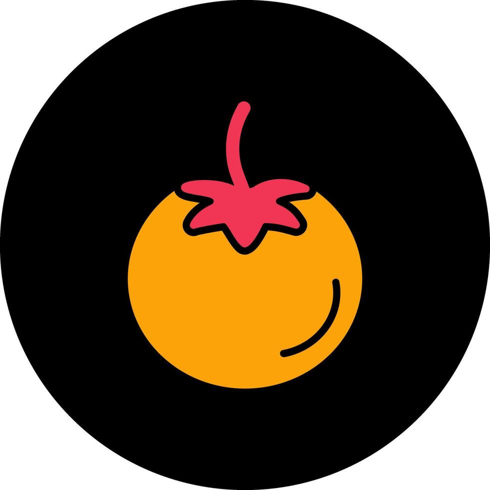 Symbol für Tomatenvektor vektor