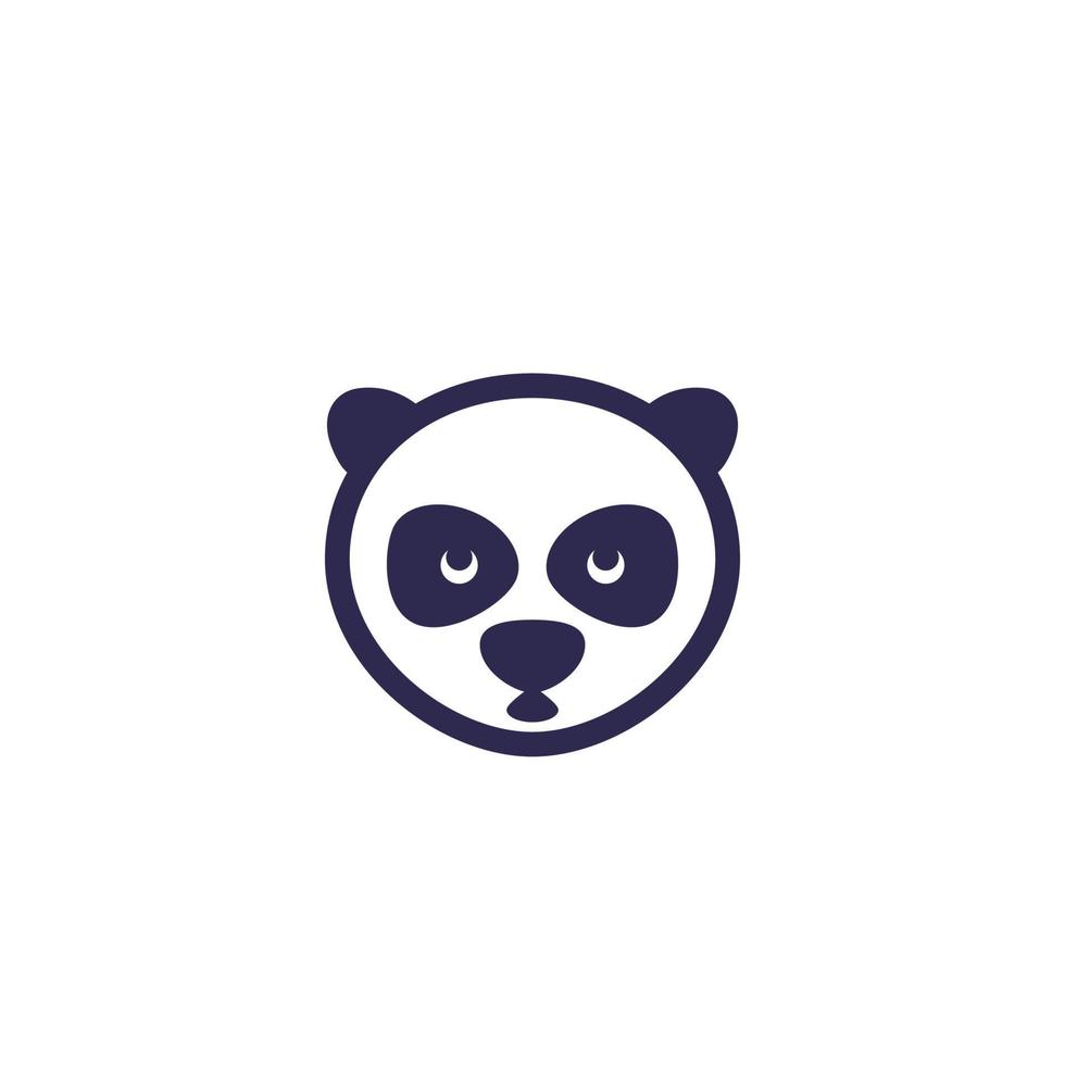 Panda-Kopf-Symbol vektor