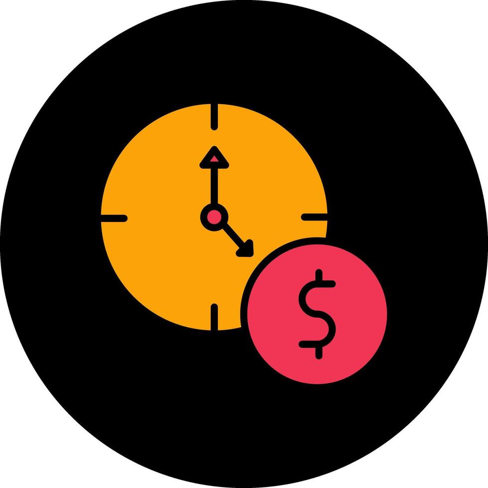 Zeit ist Geld-Vektor-Symbol vektor