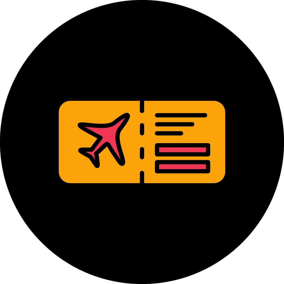 Vektorsymbol für Flugtickets vektor