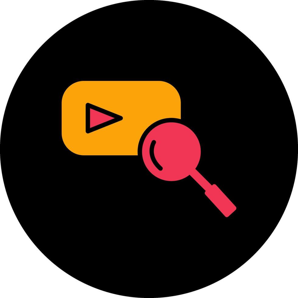 Youtube Suche Vektor Symbol