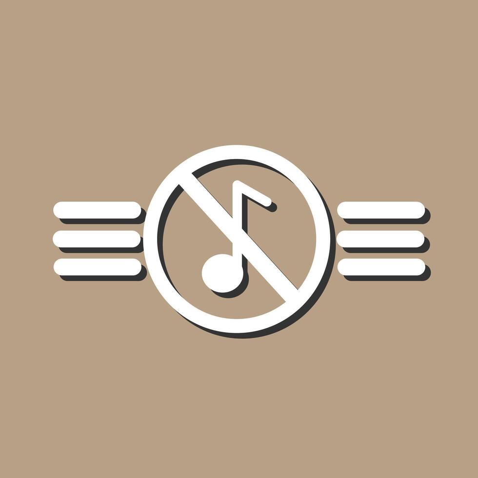 Musik- deaktiviert Vektor Symbol