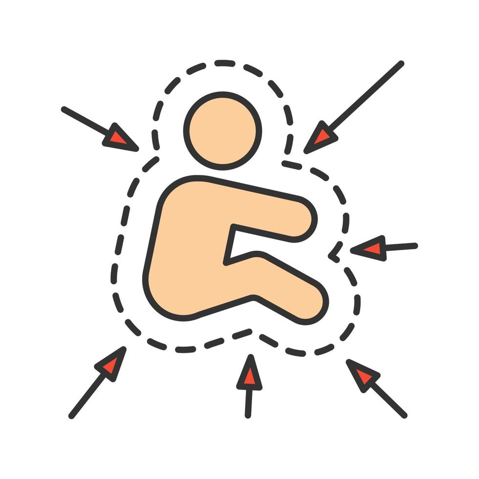 barnens immunsystem färgikon. vaccination, immunisering. immunologi. barns medfödda immunitet. infektionstolerans. isolerade vektor illustration