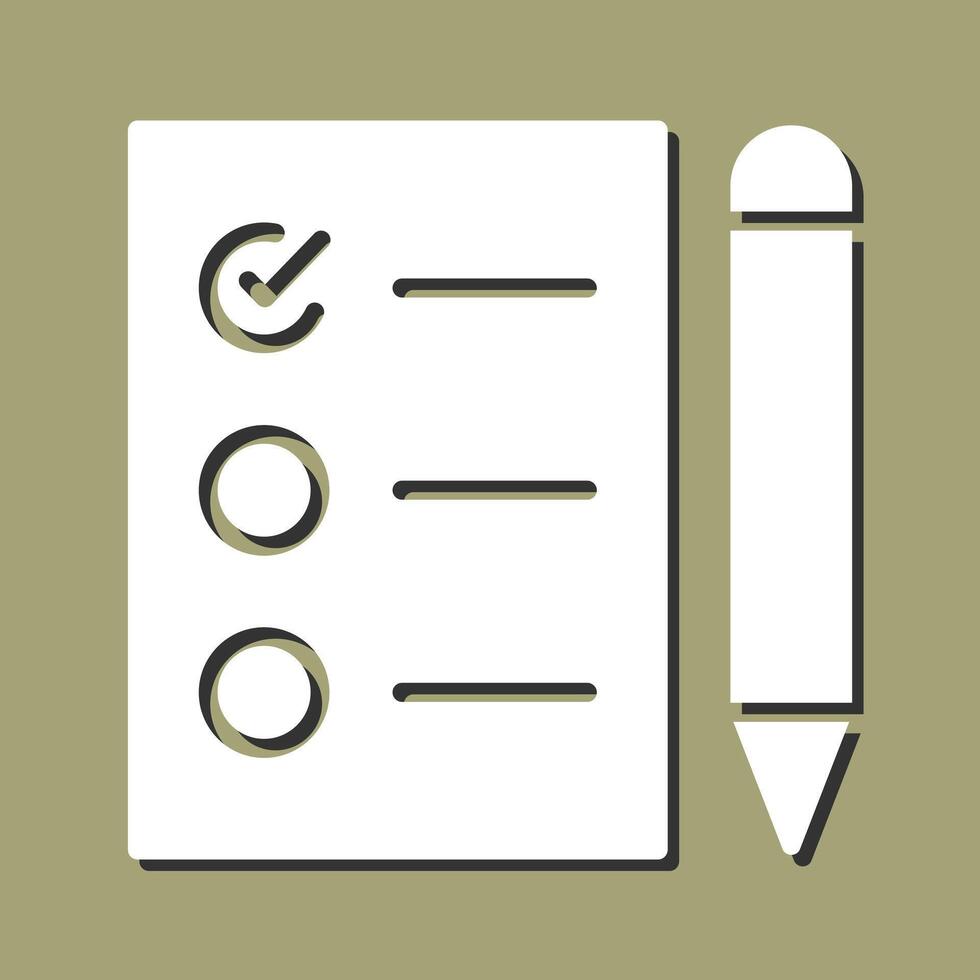Vektorsymbol für die Aufgabenliste vektor