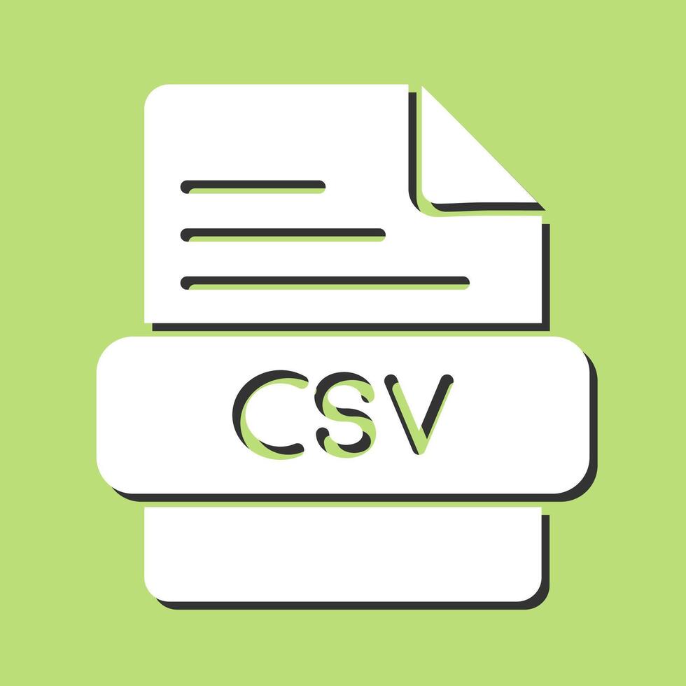 csv-Vektorsymbol vektor