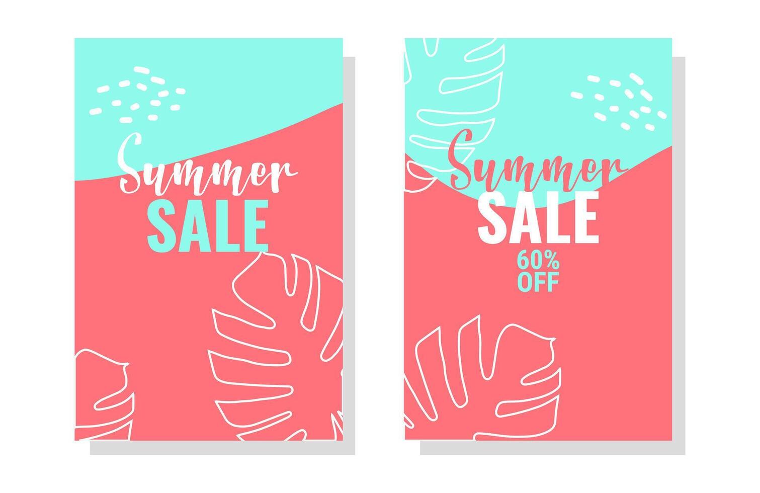 Sommer- Verkauf Layout Vorlage zum Banner Coupon. vektor