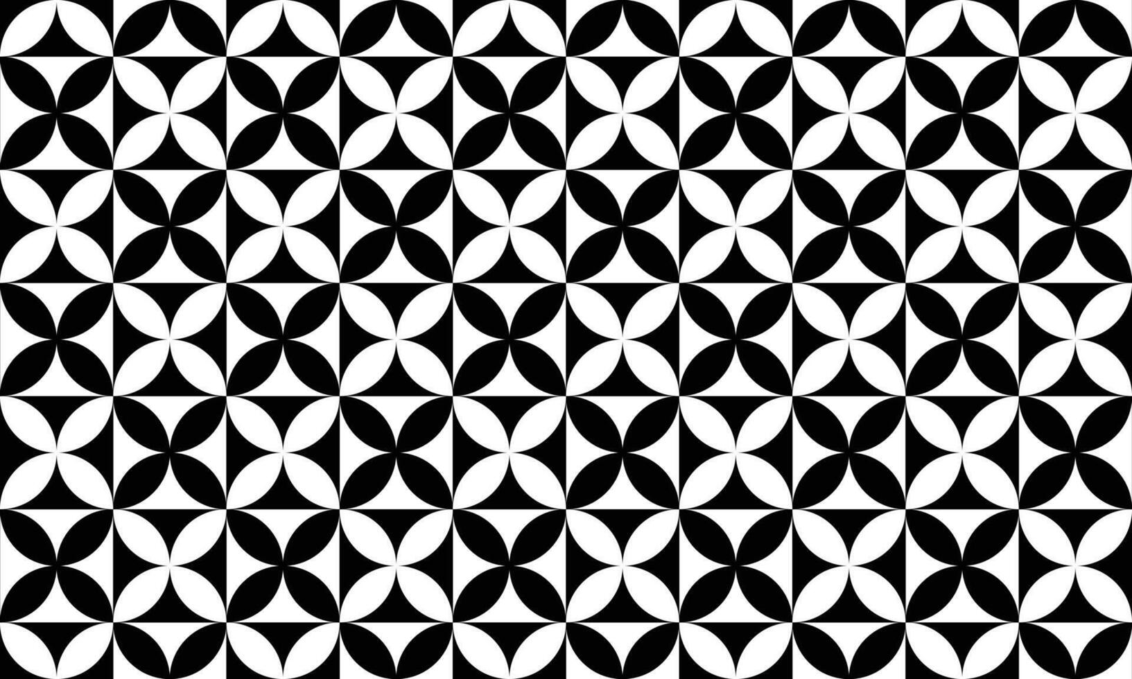 schwarz und Weiß Blumen- geometrisch Muster vektor