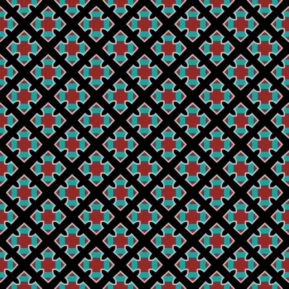 mehrfarbiges nahtloses abstraktes Muster. Hintergrund und Hintergrund. mehrfarbig. farbenfrohes ornamentales Design. farbige Mosaikornamente. Vektorgrafik. vektor