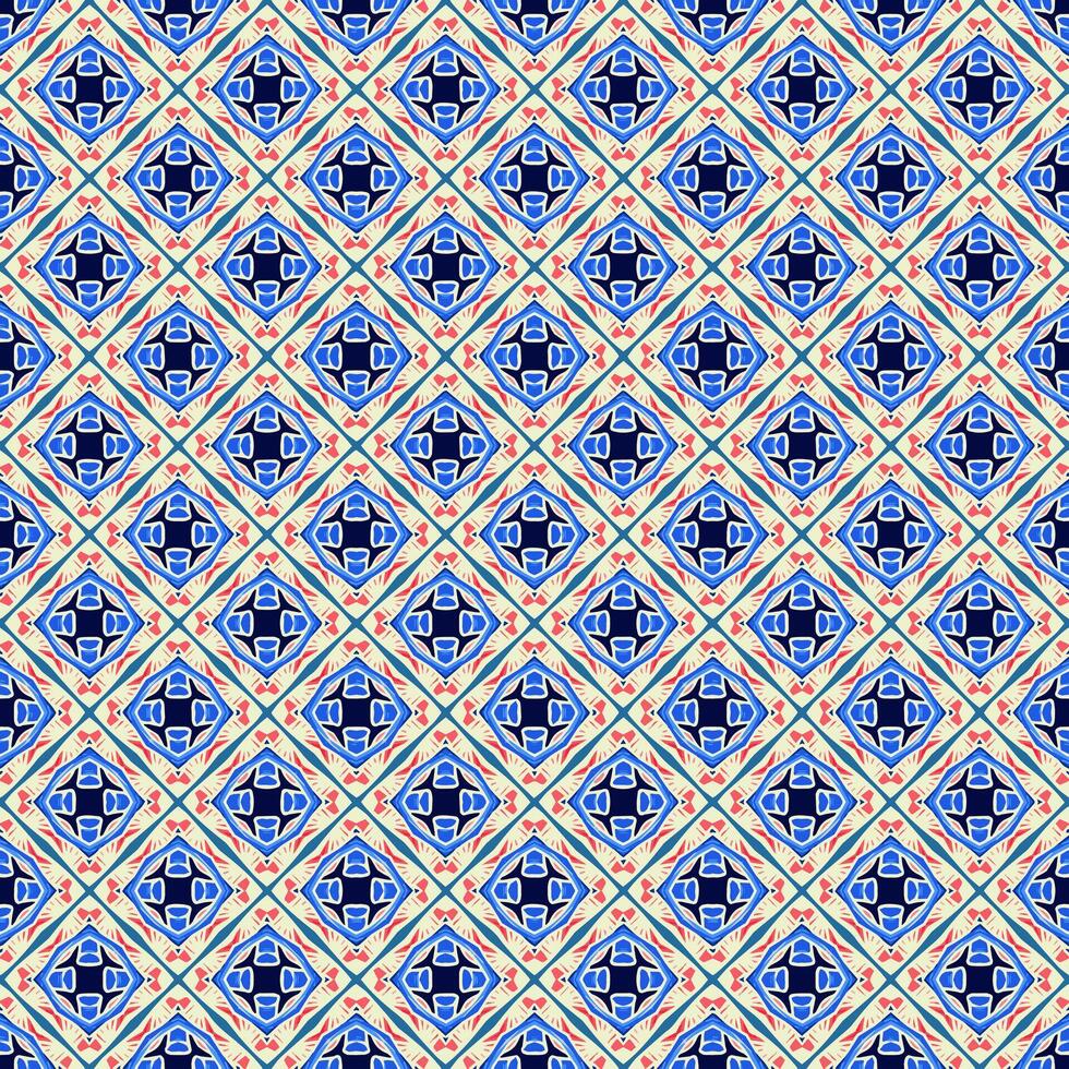 mehrfarbiges nahtloses abstraktes Muster. Hintergrund und Hintergrund. mehrfarbig. farbenfrohes ornamentales Design. farbige Mosaikornamente. Vektorgrafik. vektor