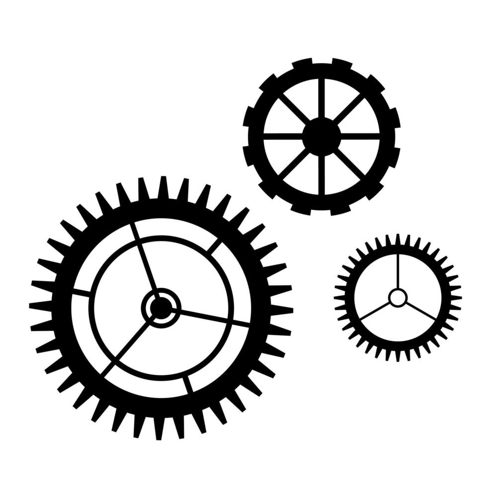 Zahnräder und Zahnräder vektor