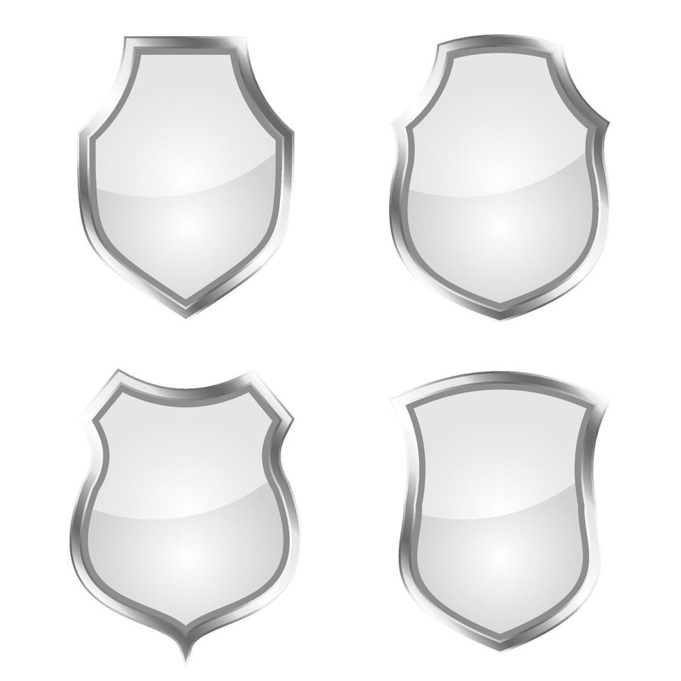 Schild-Icons Set schützen Schild-Vektor-Set Schild-Sicherheitssymbole vektor