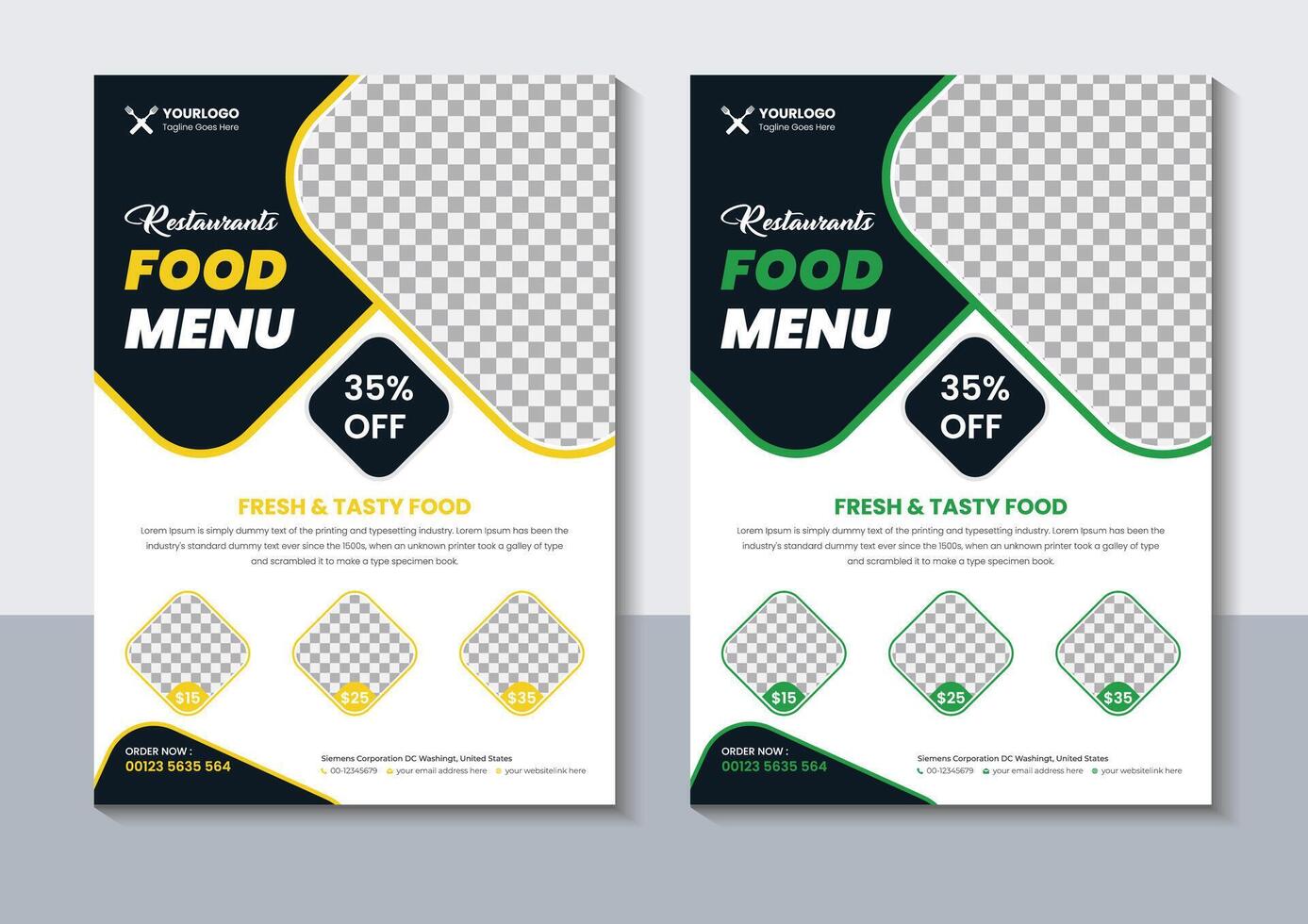 modern Restaurant Flyer Design, Essen Flyer Vorlagen, kostenlos Vektor