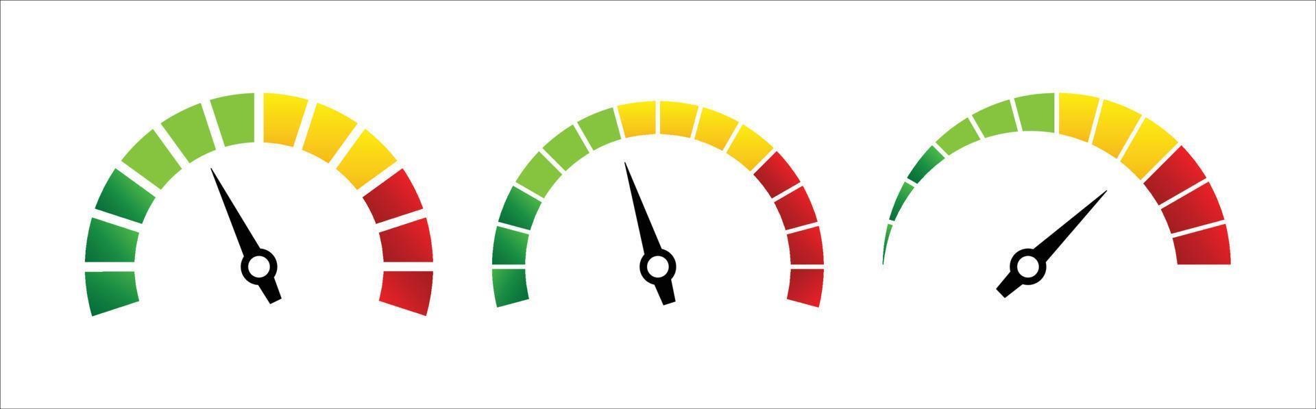 mätare ikonuppsättning svart ikonuppsättning vektor