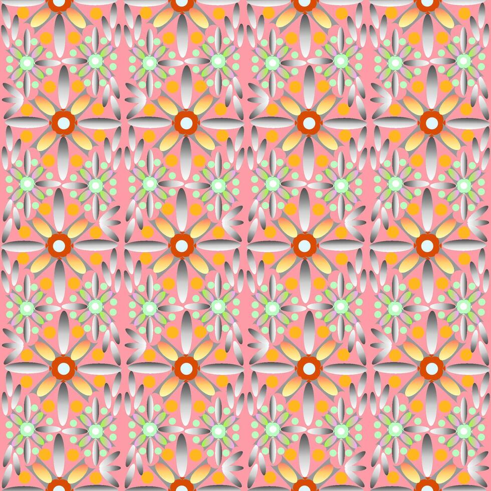 nahtlos Vektor Muster mit Blumen- Ornament
