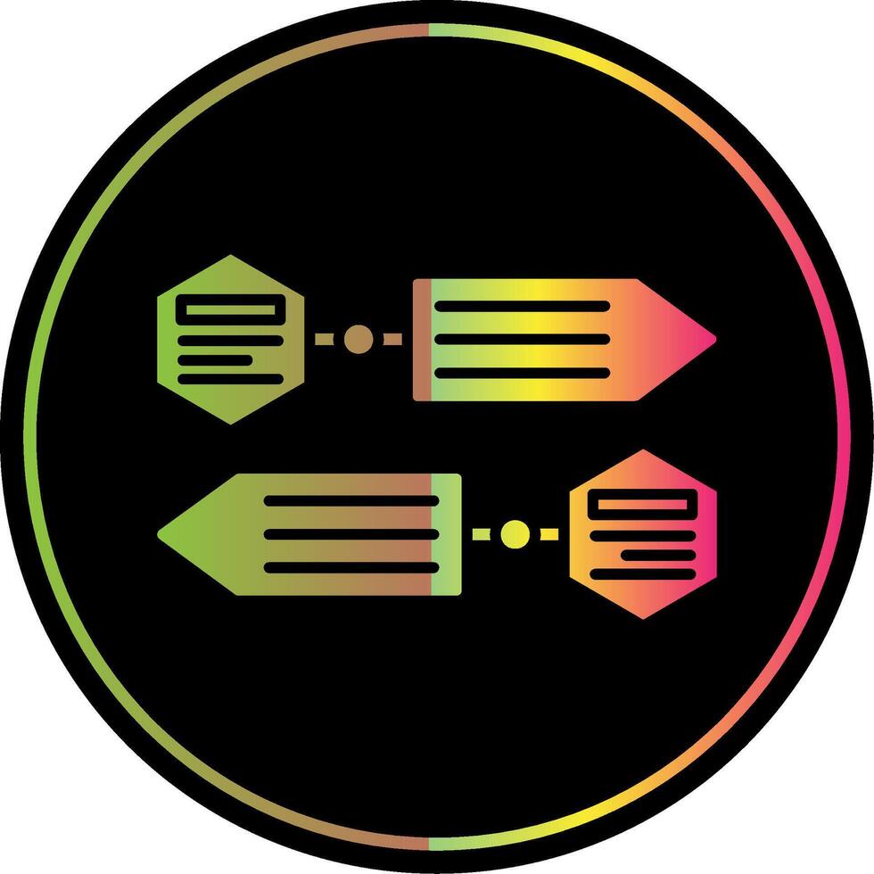 Infografik Elemente Glyphe fällig Farbe Symbol vektor